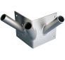 9' Streaming Triple Corner Mount Flagpole Set